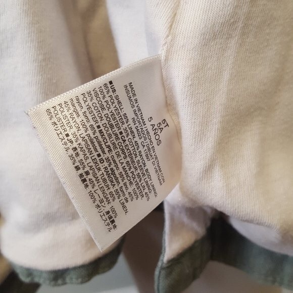 Old Navy Army Green Linen Jacket - Picture 6 of 8